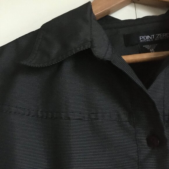 Point Zero Nicole Benisti Gothy Punk Button Down Tunic Shirt Dress - Picture 8 of 15